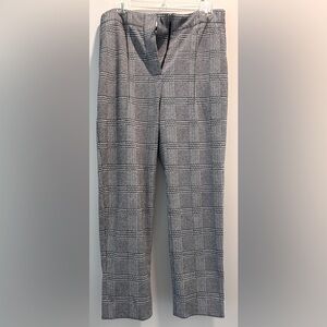 Jason Wu Collection Pants, Black White Gray Plaid, Size 8, Work Pants